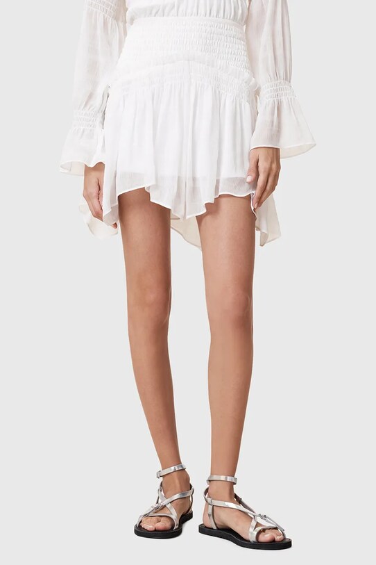 AllSaints spódnica PAMELA W039RC biały AW25