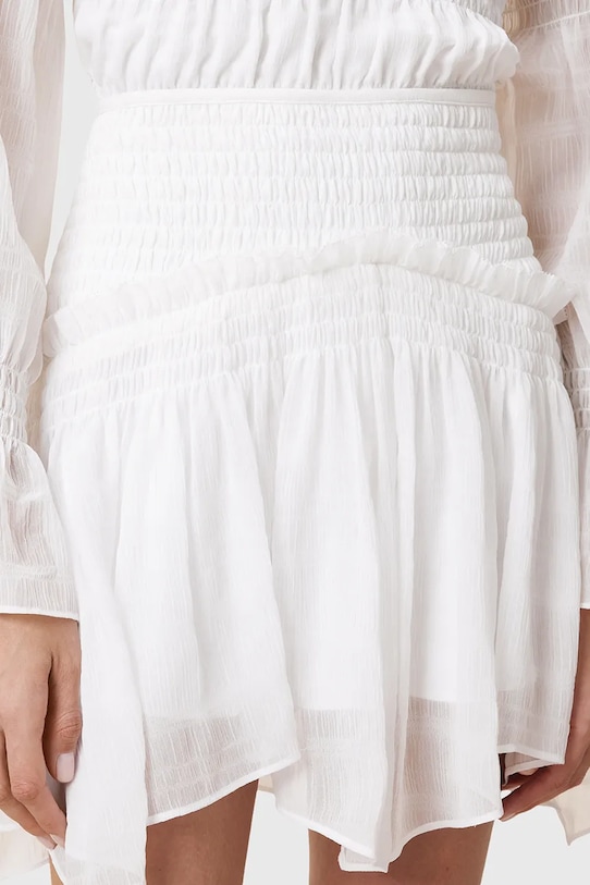 Îmbrăcăminte AllSaints fustă PAMELA W039RC alb