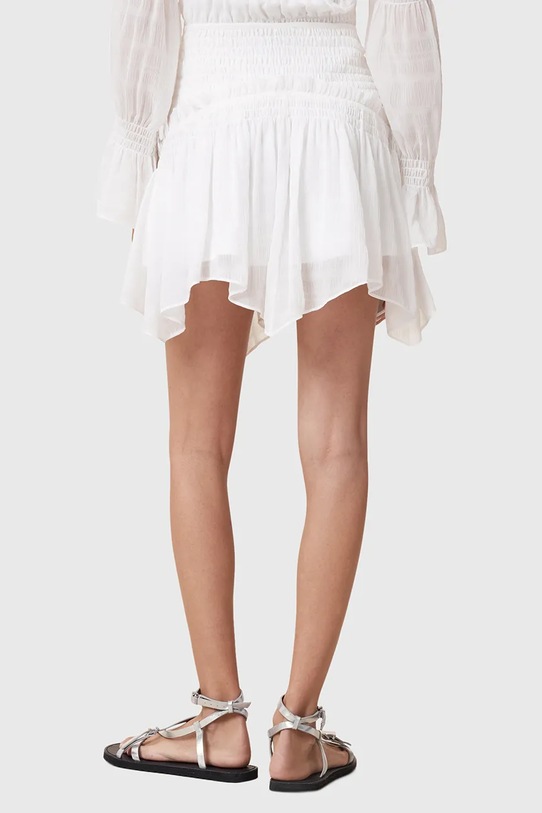 AllSaints fustă PAMELA alb W039RC