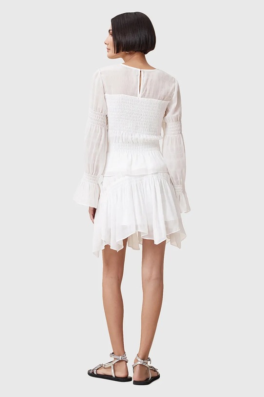 AllSaints fustă PAMELA W039RC alb