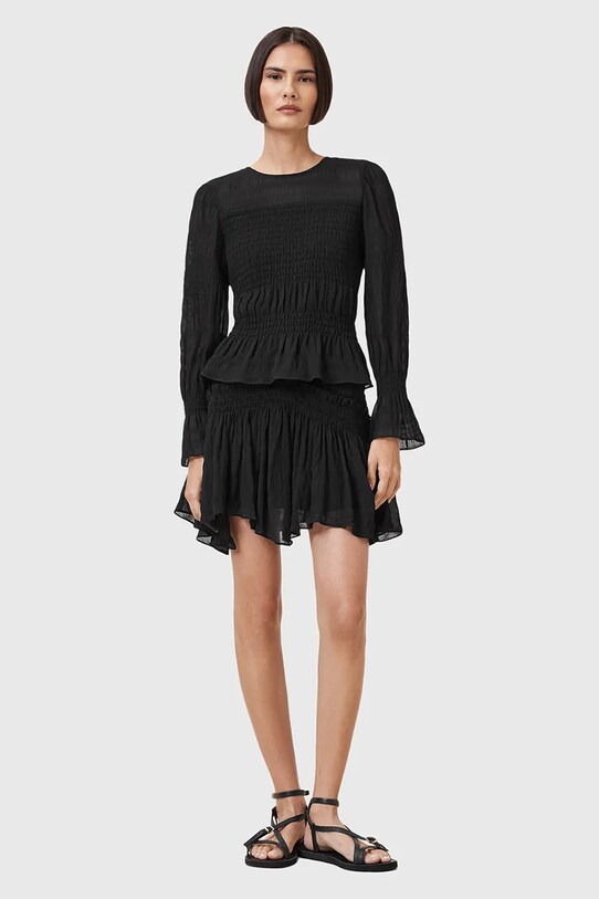 AllSaints spódnica PAMELA casual czarny W039RC