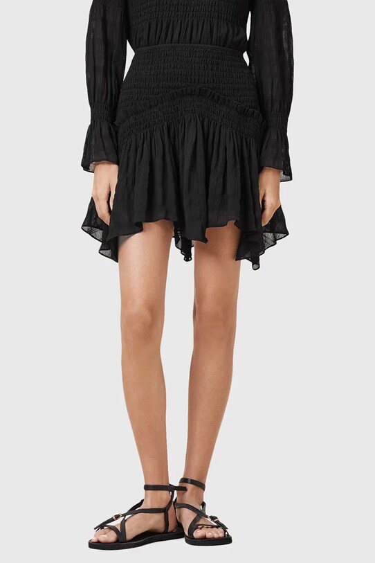 AllSaints spódnica PAMELA W039RC czarny AW25