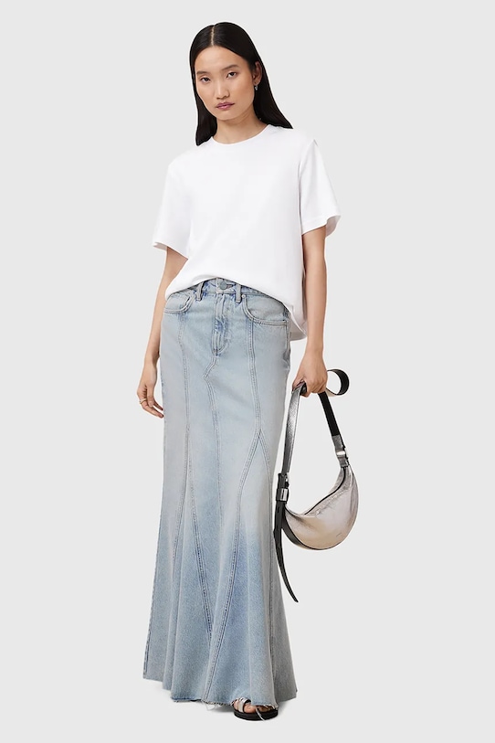 AllSaints fustă jeans ALMA W068RC