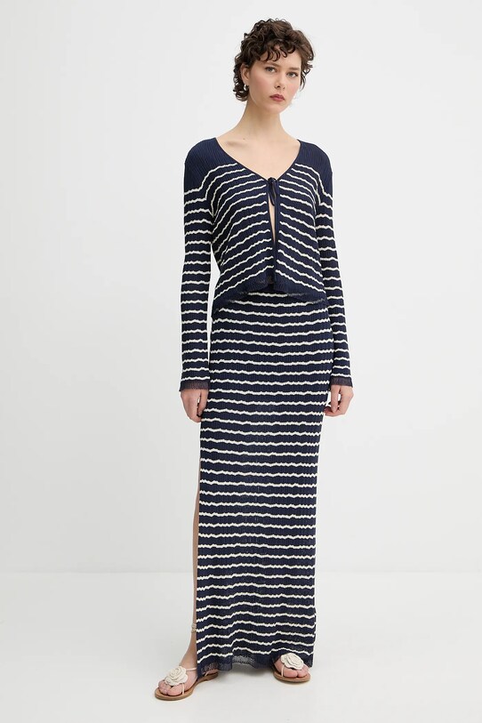 Rag & Bone spódnica WAS25P024UG24 granatowy AW25