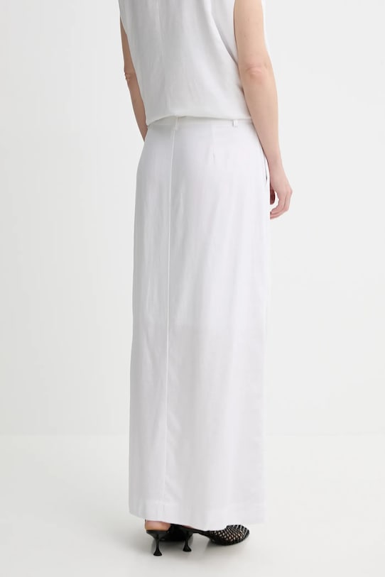Oblečení Sukně s příměsí lnu Gestuz 10910283 bílá