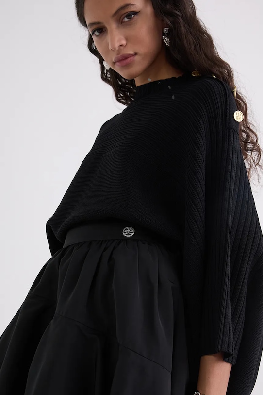 Karl Lagerfeld fustă A3W12015 negru AW25