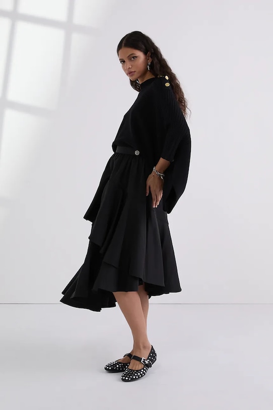 Karl Lagerfeld fustă negru A3W12015