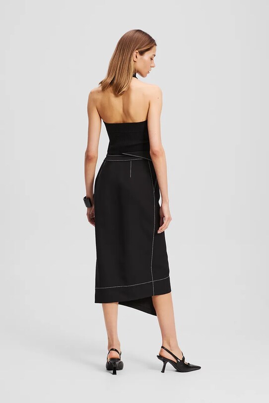 Karl Lagerfeld spódnica A3W12020 czarny AW25