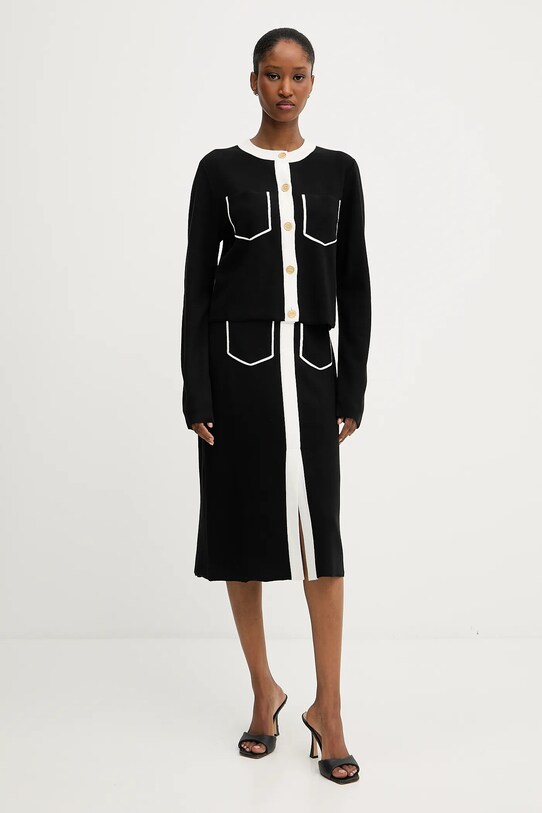 Karl Lagerfeld spódnica A3W12023 czarny AW25