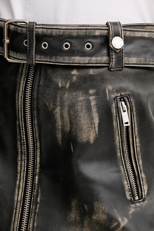 Gestuz spódnica skórzana czarny 10910556