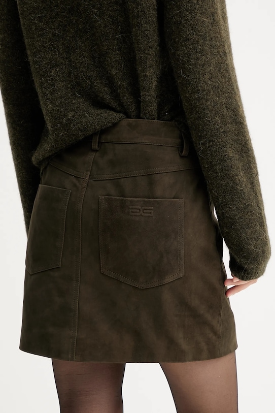 Odzież Gestuz spódnica zamszowa 10910679 zielony