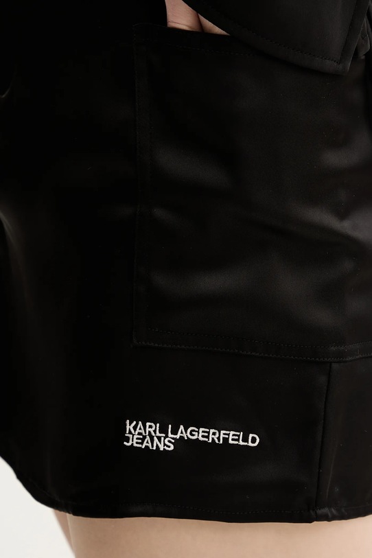 Karl Lagerfeld Jeans fustă negru A3W12005