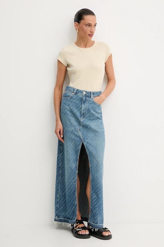 BOSS Orange fustă jeans 50542445 albastru AW25