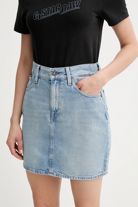 G-Star fustă jeans uni albastru D24387.D932