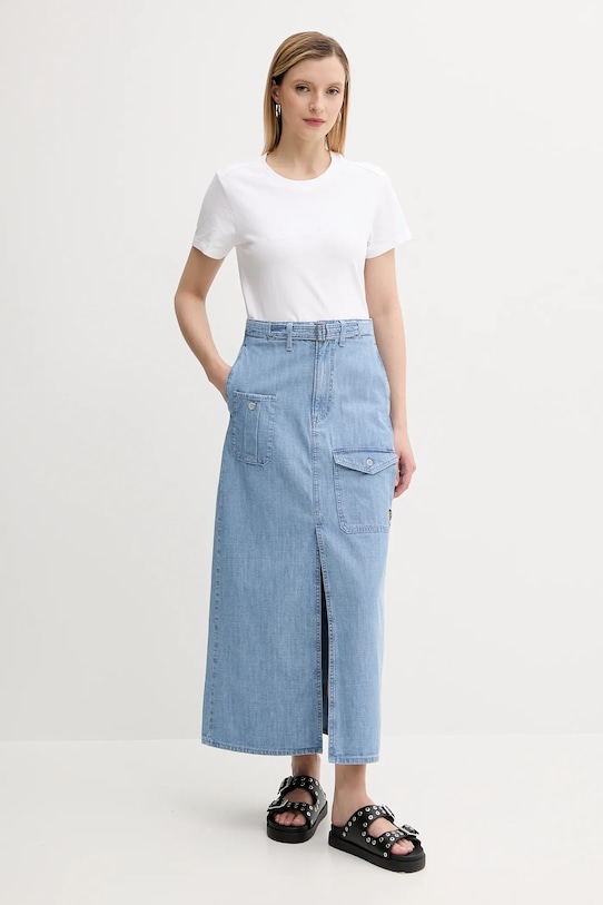 G-Star spódnica jeansowa D24886.D953 niebieski AW25