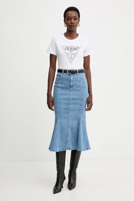 Guess spódnica jeansowa LIA W5YD0E.D4LU0 granatowy AW25