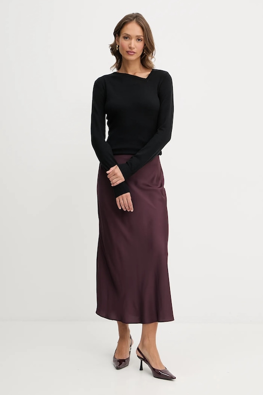 Guess fustă SIBILLA W5YD55.WF1T2 burgundia AW25