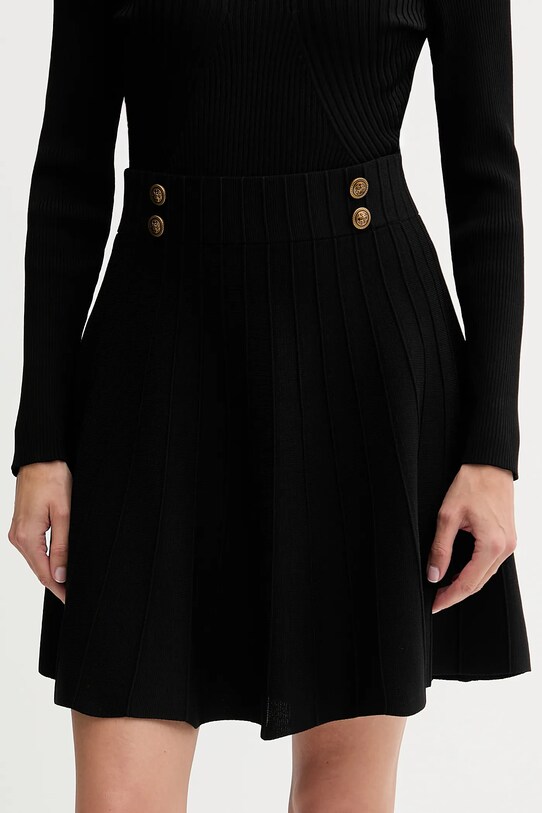 Sukňa Guess EMMIE pletenina čierna W5YD65.Z0130