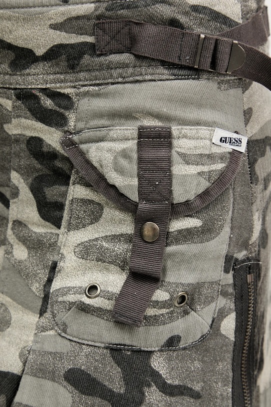 Guess Originals spódnica bawełniana szary W5YD0O.WHFN1