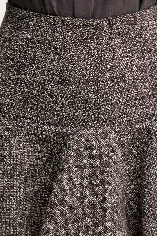 Pinko fustă din amestec de lână maro 105569.A2QX