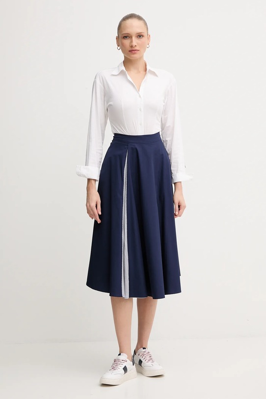 United Colors of Benetton spódnica 49WND004Z granatowy AW25