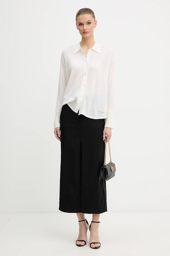 Pinko spódnica z dodatkiem wełny 106134.A30C czarny AW25