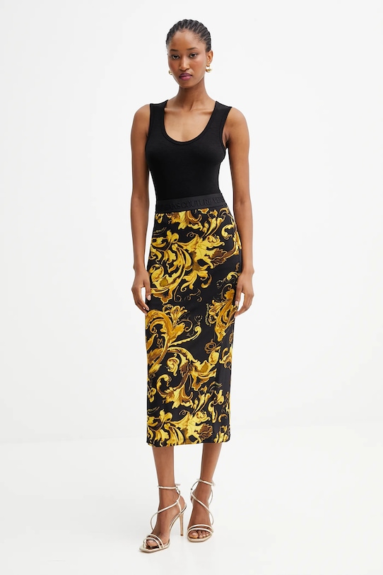 Versace Jeans Couture fustă 79HAE806.JS500 negru AW25