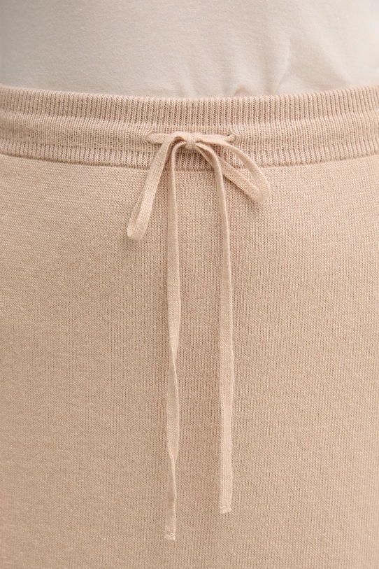 Φούστα με προσθήκη μαλλιού United Colors of Benetton μπεζ 112HD001V