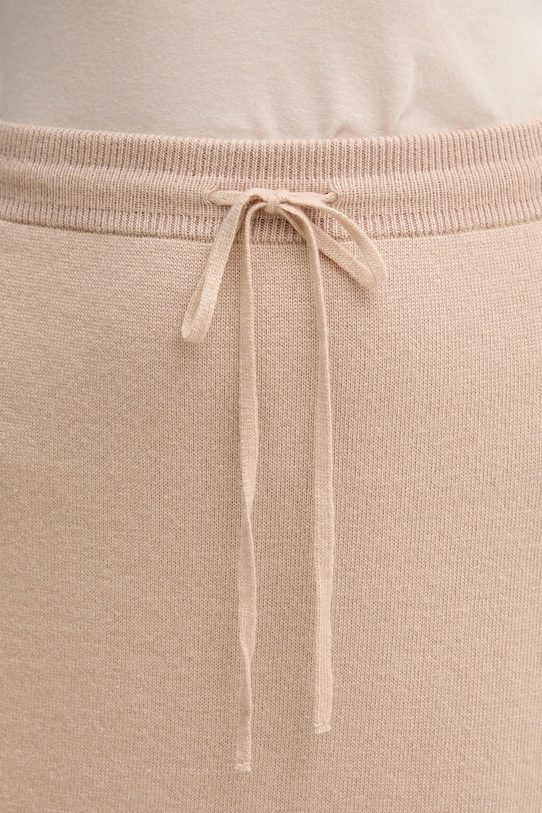 United Colors of Benetton fustă cu lână bej 112HD001V