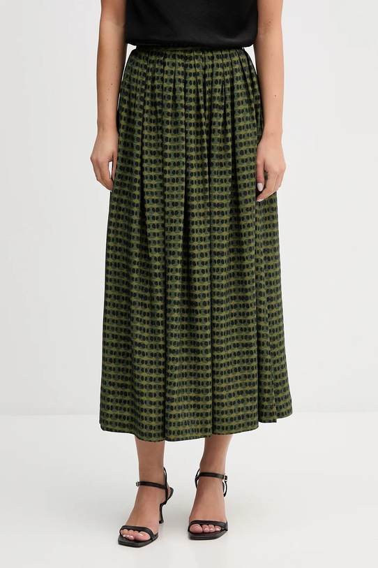 Пола United Colors of Benetton вискоза зелен 4XVWD0056