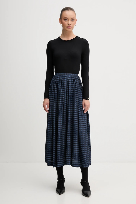 Спідниця United Colors of Benetton 4XVWD0056 блакитний AW25