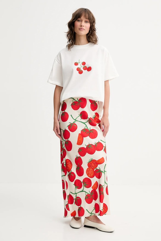 Never Fully Dressed spódnica Tomato NFDSK702 beżowy AW25
