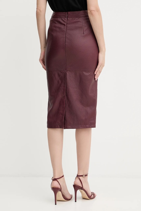Odzież Armani Exchange spódnica skórzana XW001239.AF16212 bordowy