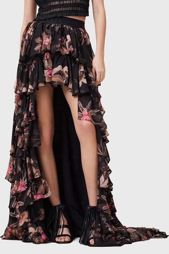 Sukňa AllSaints CAVARLY W070RC čierna AW25
