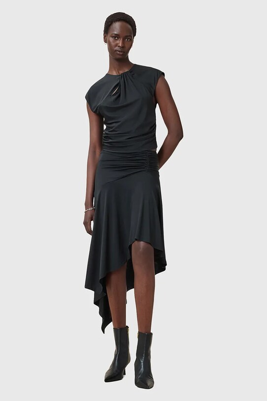 AllSaints fustă ANNALIE uni negru W078RC