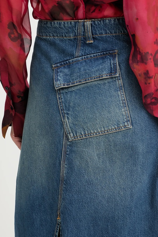 Victoria Beckham spódnica jeansowa niebieski 1325DSK006587B