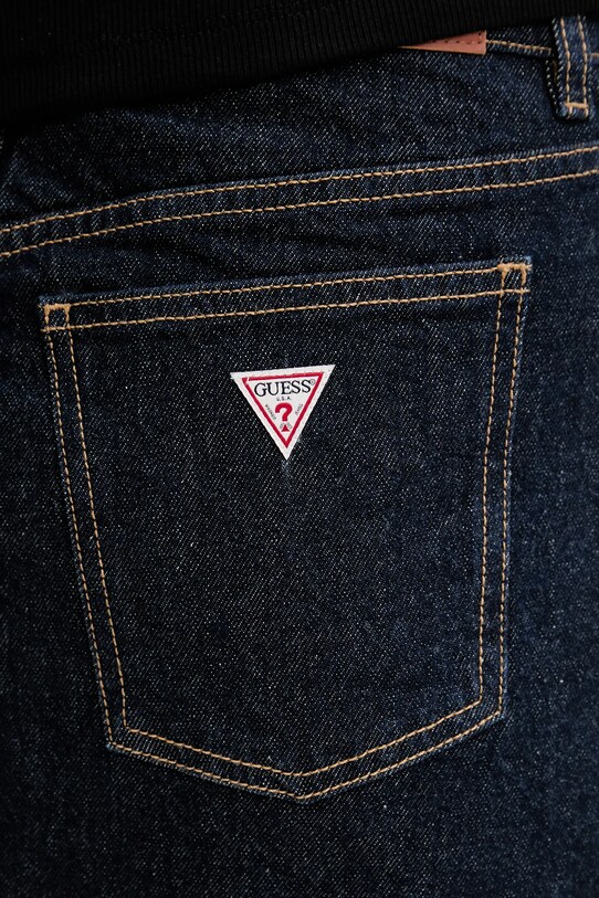 Rifľová sukňa Guess Jeans W5YD0Q.D5M4C tmavomodrá