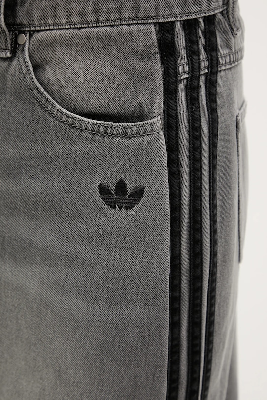 Jeans krilo adidas Originals Denim Long Skirt JW2659 siva