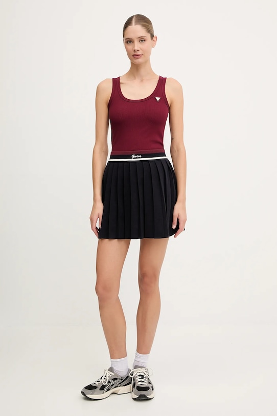 Спідниця з шерстю Guess SABINA V5BD02.Z1152 темно-синій AW25