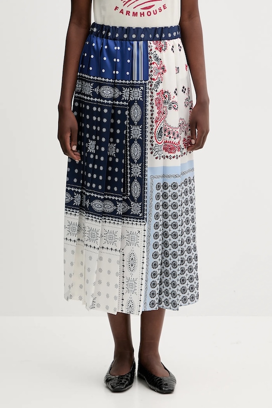 Спідниця Weekend Max Mara LUNA візерунок темно-синій 2525106021600