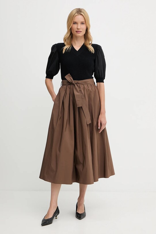 Sukně Weekend Max Mara ZARDA 2525106031600 hnědá AW25