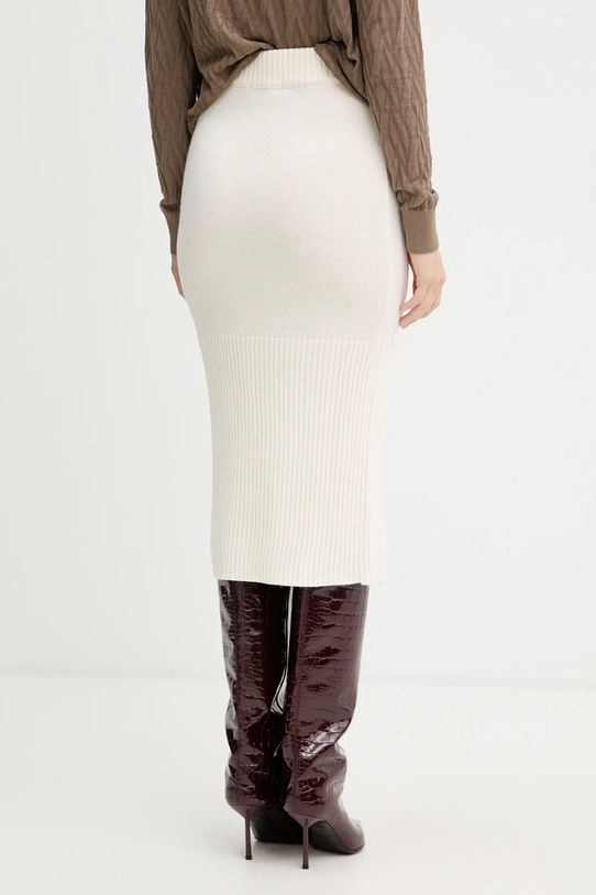 Odzież Armani Exchange spódnica z dodatkiem wełny XW001309.AF13774 beżowy