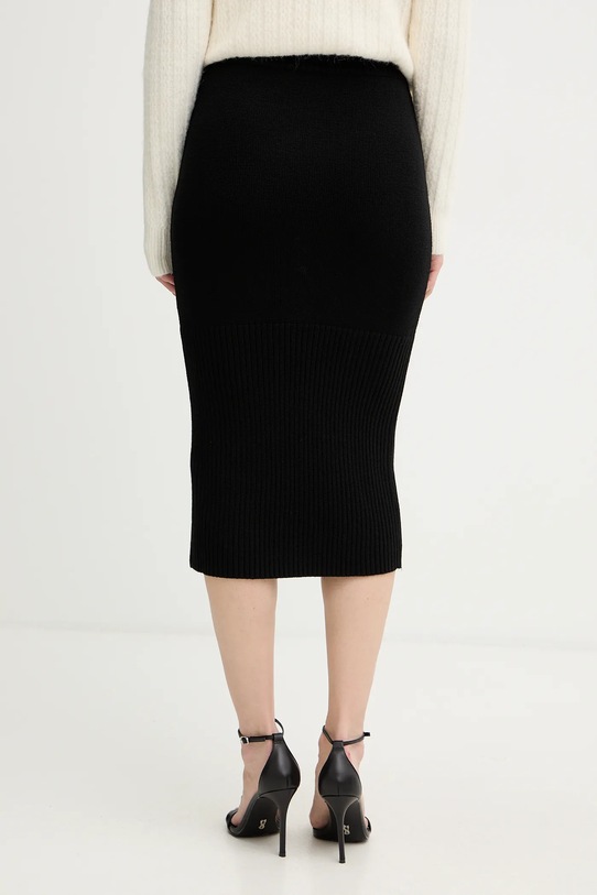 Odzież Armani Exchange spódnica z dodatkiem wełny XW001309.AF13774 czarny