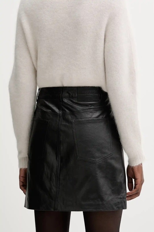 Одежда Кожаная юбка Weekend Max Mara HULL 2525406012600 чёрный