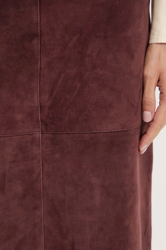 Weekend Max Mara spódnica zamszowa PALA czerwony 2525406022600