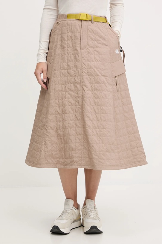 The North Face spódnica Quilted Volume casual beżowy NF0A8E7BBOX1