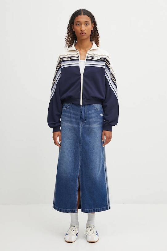 adidas Originals szoknya Denim Long Skt JW2658 kék