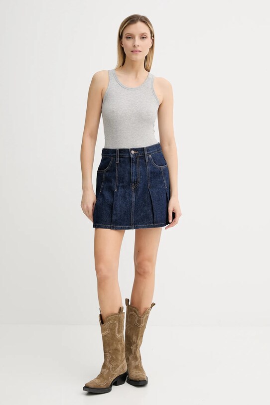 Levi's spódnica jeansowa 001VO granatowy AW25