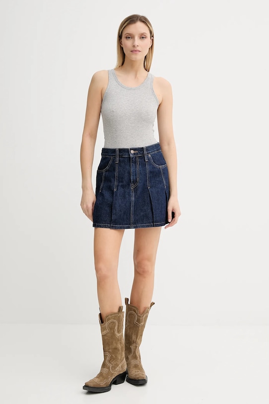 Džínová sukně Levi's 001VO námořnická modř AW25