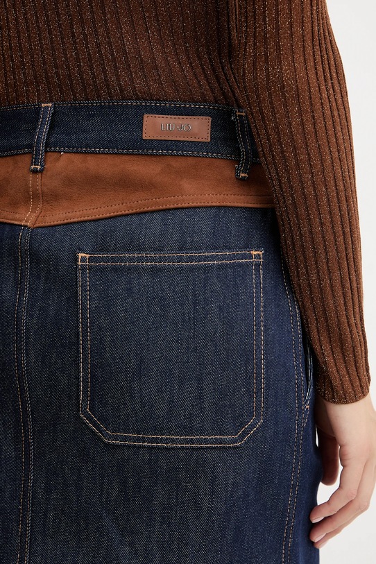 Liu Jo spódnica jeansowa granatowy UF5085.DS073